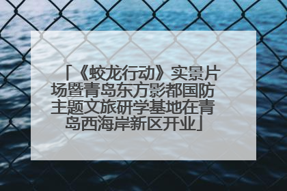 《蛟龙行动》实景片场暨青岛东方影都国防主题文旅研学基地在青岛西海岸新区开业