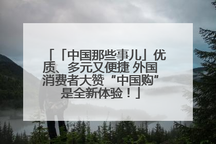 「中国那些事儿」优质、多元又便捷 外国消费者大赞“中国购”是全新体验！
