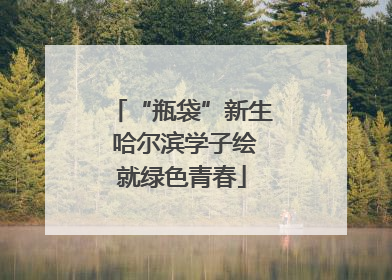 “瓶袋”新生 哈尔滨学子绘就绿色青春