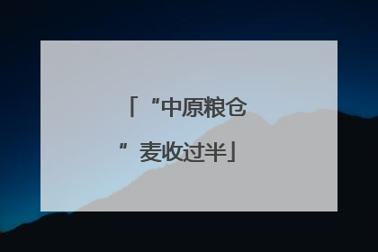 “中原粮仓”麦收过半