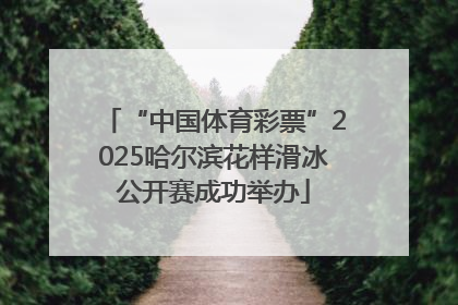 “中国体育彩票”2025哈尔滨花样滑冰公开赛成功举办