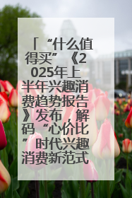 “什么值得买”《2025年上半年兴趣消费趋势报告》发布，解码“心价比”时代兴趣消费新范式