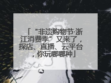 “非遗购物节·浙江消费季”又来了，探店、直播、云平台，你玩哪哪种