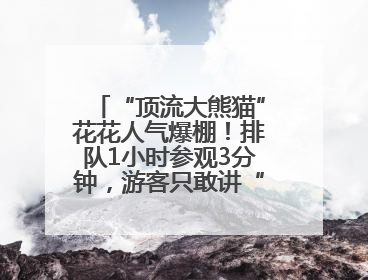 “顶流大熊猫”花花人气爆棚！排队1小时参观3分钟，游客只敢讲“悄悄话”