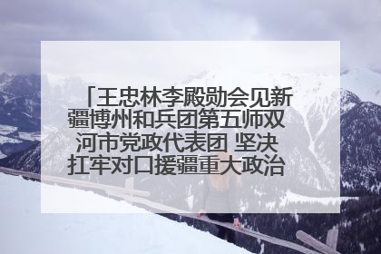 王忠林李殿勋会见新疆博州和兵团第五师双河市党政代表团 坚决扛牢对口援疆重大政治责任 推动双方实现优势互补务实合作