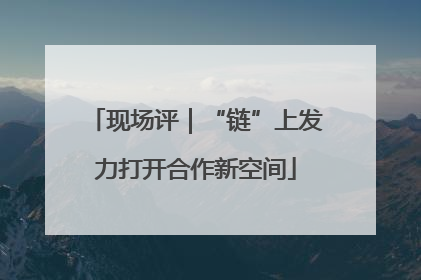 现场评｜“链”上发力打开合作新空间