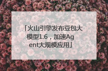 火山引擎发布豆包大模型1.6，加速Agent大规模应用