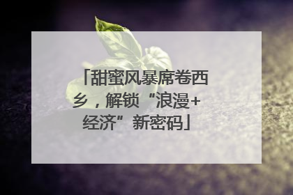 甜蜜风暴席卷西乡，解锁“浪漫+经济”新密码