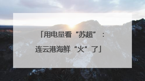 用电量看“苏超”：连云港海鲜“火”了