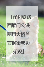 甬舟铁路西堠门公铁两用大桥首节钢梁成功架设
