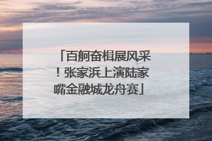 百舸奋楫展风采！张家浜上演陆家嘴金融城龙舟赛