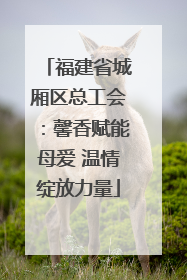 福建省城厢区总工会：馨香赋能母爱 温情绽放力量