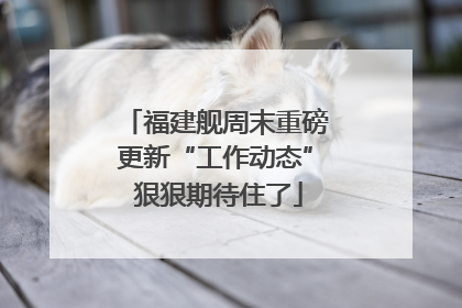 福建舰周末重磅更新“工作动态” 狠狠期待住了