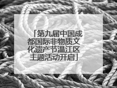 第九届中国成都国际非物质文化遗产节温江区主题活动开启