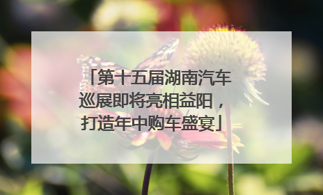 第十五届湖南汽车巡展即将亮相益阳，打造年中购车盛宴