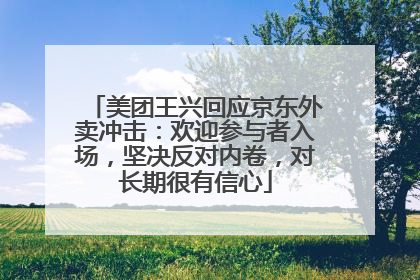 美团王兴回应京东外卖冲击：欢迎参与者入场，坚决反对内卷，对长期很有信心