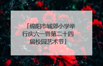 绵阳市城郊小学举行庆六一暨第二十四届校园艺术节
