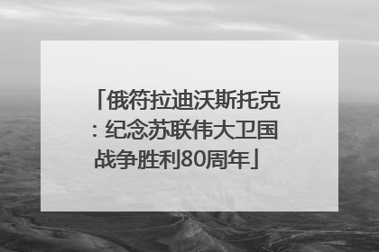 俄符拉迪沃斯托克：纪念苏联伟大卫国战争胜利80周年