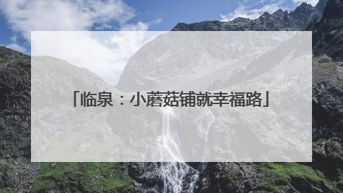 临泉：小蘑菇铺就幸福路