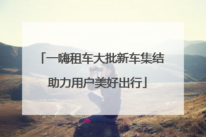 一嗨租车大批新车集结 助力用户美好出行