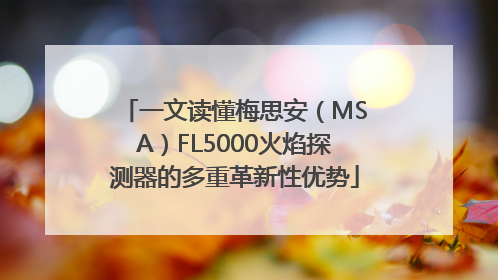 一文读懂梅思安（MSA）FL5000火焰探测器的多重革新性优势