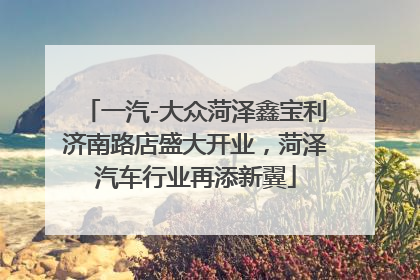 一汽-大众菏泽鑫宝利济南路店盛大开业，菏泽汽车行业再添新翼