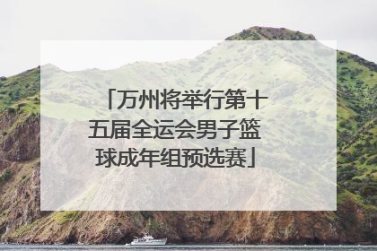 万州将举行第十五届全运会男子篮球成年组预选赛