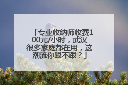 专业收纳师收费100元/小时，武汉很多家庭都在用，这潮流你跟不跟？