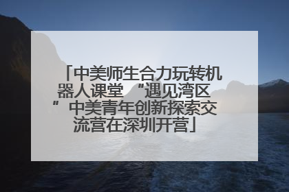 中美师生合力玩转机器人课堂 “遇见湾区”中美青年创新探索交流营在深圳开营