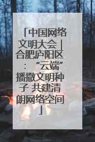 中国网络文明大会｜合肥庐阳区：“云端”播撒文明种子 共建清朗网络空间