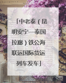 中老泰（昆明安宁—泰国拉廊）铁公海联运国际货运列车发车
