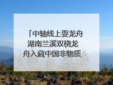 中轴线上耍龙舟 湖南兰溪双桡龙舟入藏中国非物质文化遗产馆
