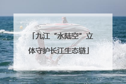 九江“水陆空”立体守护长江生态链