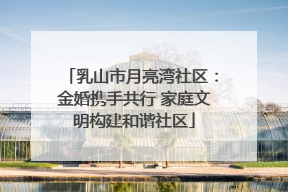 乳山市月亮湾社区：金婚携手共行 家庭文明构建和谐社区
