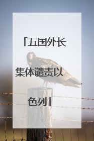 五国外长集体谴责以色列