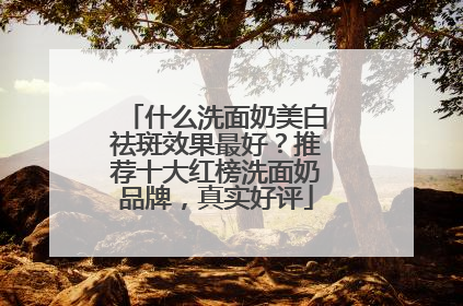 什么洗面奶美白祛斑效果最好？推荐十大红榜洗面奶品牌，真实好评