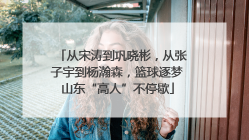 从宋涛到巩晓彬，从张子宇到杨瀚森，篮球逐梦山东“高人”不停歇