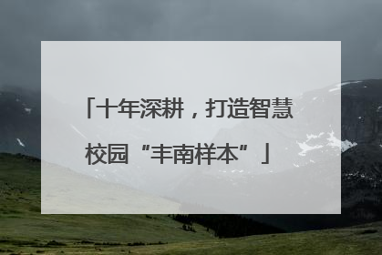 十年深耕，打造智慧校园“丰南样本”