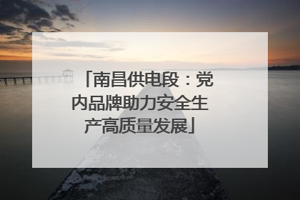 南昌供电段：党内品牌助力安全生产高质量发展