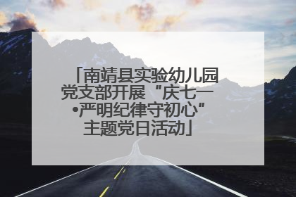 南靖县实验幼儿园党支部开展“庆七一•严明纪律守初心”主题党日活动