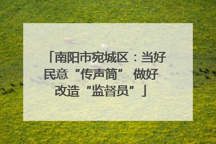 南阳市宛城区：当好民意“传声筒” 做好改造“监督员”