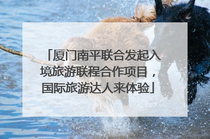 厦门南平联合发起入境旅游联程合作项目，国际旅游达人来体验
