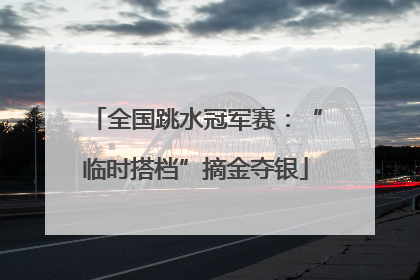 全国跳水冠军赛：“临时搭档”摘金夺银