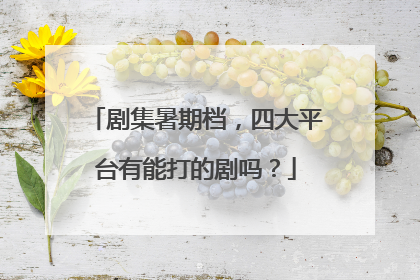剧集暑期档，四大平台有能打的剧吗？