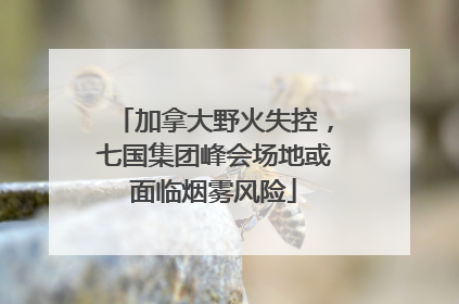 加拿大野火失控，七国集团峰会场地或面临烟雾风险