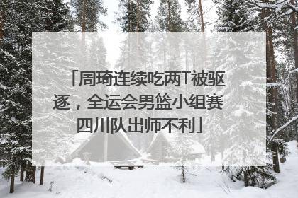 周琦连续吃两T被驱逐，全运会男篮小组赛四川队出师不利