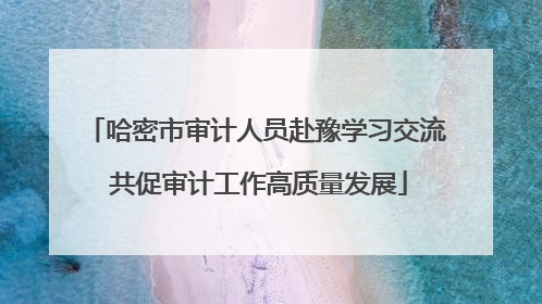 哈密市审计人员赴豫学习交流 共促审计工作高质量发展