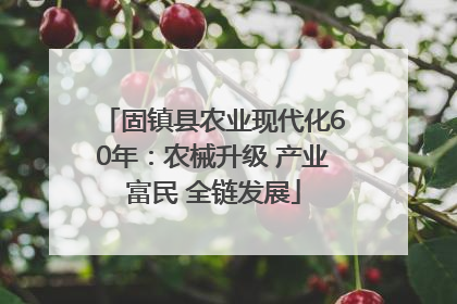固镇县农业现代化60年：农械升级 产业富民 全链发展