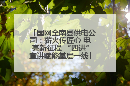 国网全南县供电公司：薪火传匠心 电亮新征程 “四进”宣讲赋能基层一线
