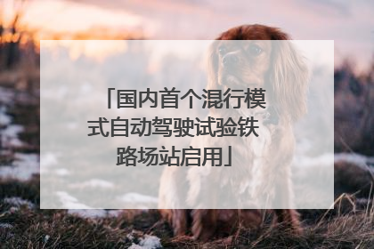 国内首个混行模式自动驾驶试验铁路场站启用